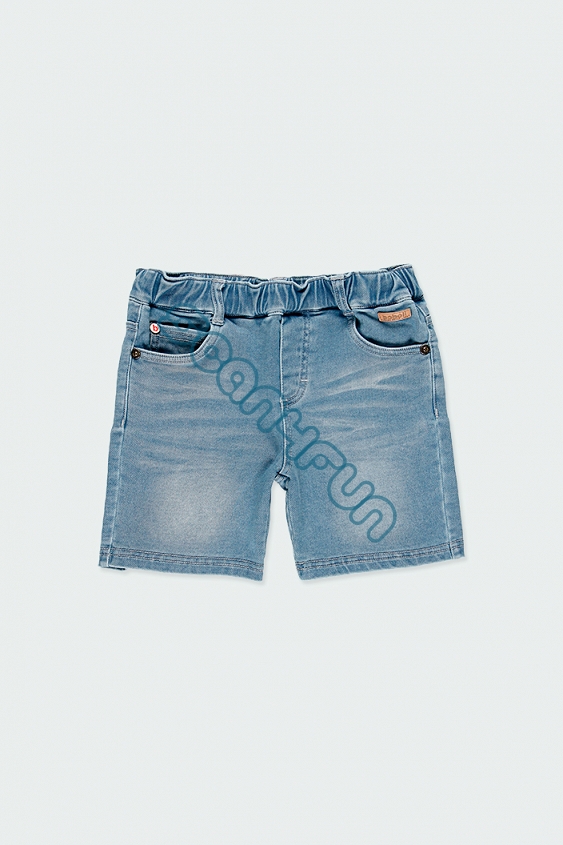 Boboli Basic Krótkie spodenki jeansowe chłopięce 59012-BLEACH