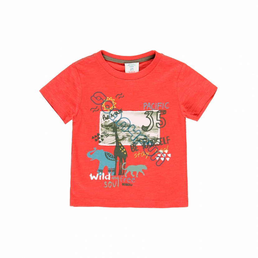 Boboli Born To Be Wild T-shirt chłopięcy 334088-5111