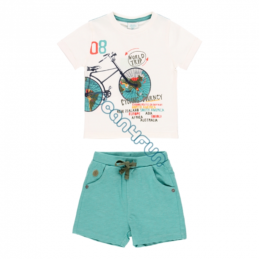 * Boboli Born To Be Wild Komplet chłopięcy T-shirt ze spodenkami 334134-1111
