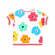Boboli Big Flowers T-shirt dziewczęcy 454092-1111 - 2