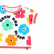 Boboli Big Flowers T-shirt dziewczęcy 454092-1111 - 3