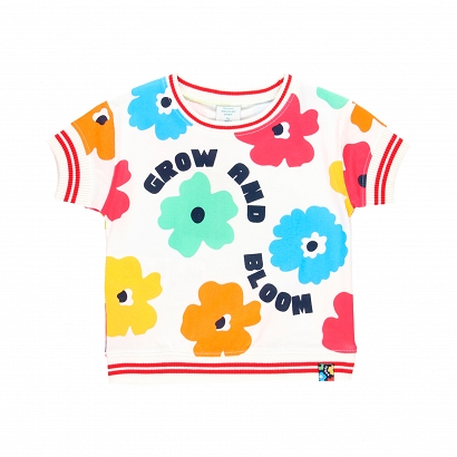 Boboli Big Flowers T-shirt dziewczęcy 454092-1111