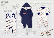 * NiNi Bluza niemowlęca dla chłopca ABN-2151 - 9