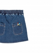 Boboli Big Flowers Spódnica dziewczęca 454159-BLUE - 4