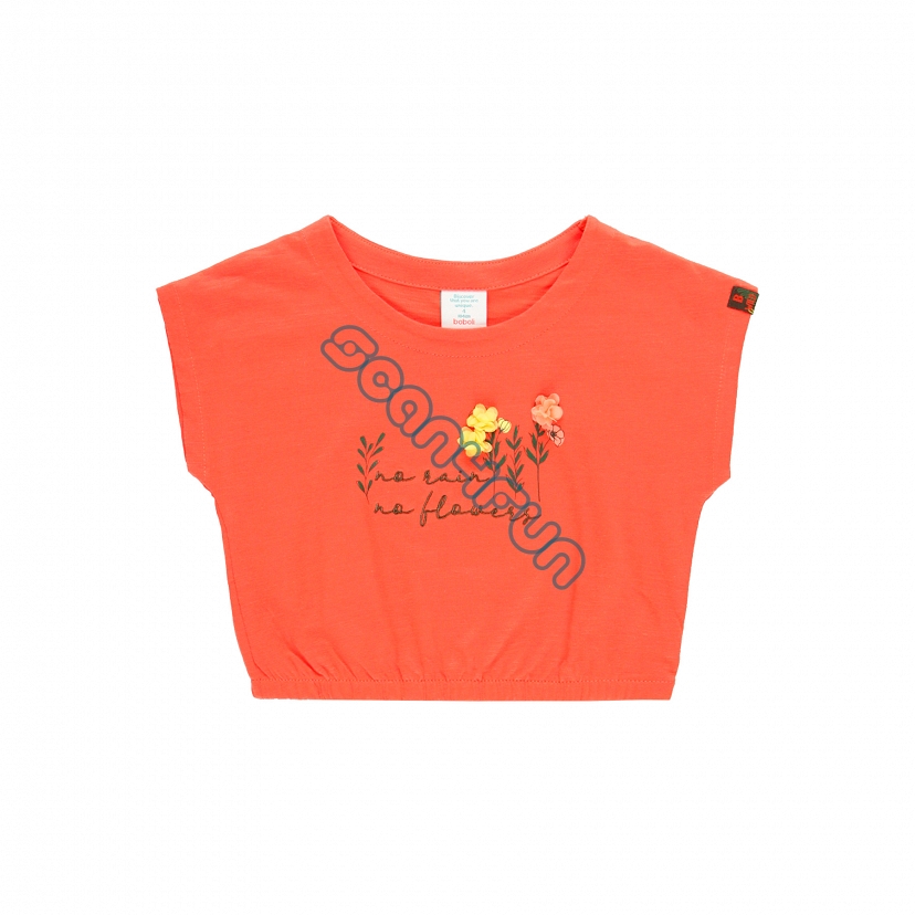 Boboli Van Life T-shirt dziewczęcy krótki 444147-3741