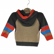 Mini Minoti Sweterek z kapturem rozmiar 68/80 - 2