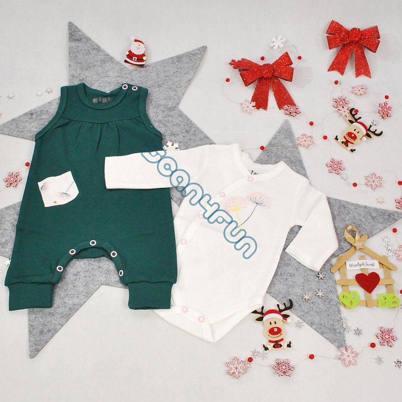 Nini Komplet dla dziewczynki: ogrodniczki z body