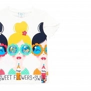 Boboli Big Flowers T-shirt dziewczęcy 454036-1111 - 3