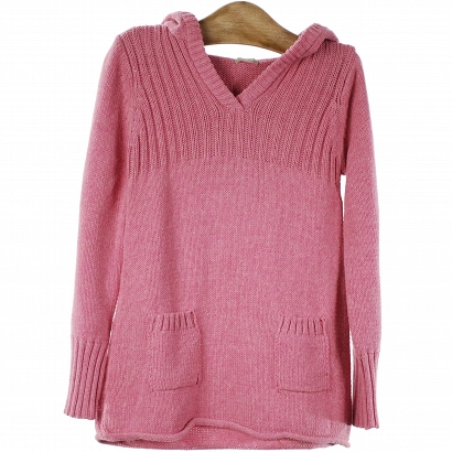 * CQ sweter dziewczęcy z kapturem, rozmiar 116/122