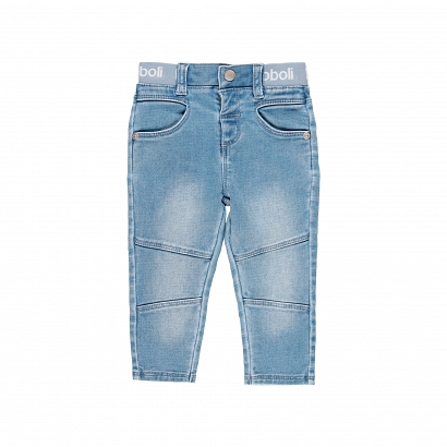 Boboli Coral Sea Spodnie jeansowe chłopięce 304018-BLEACH