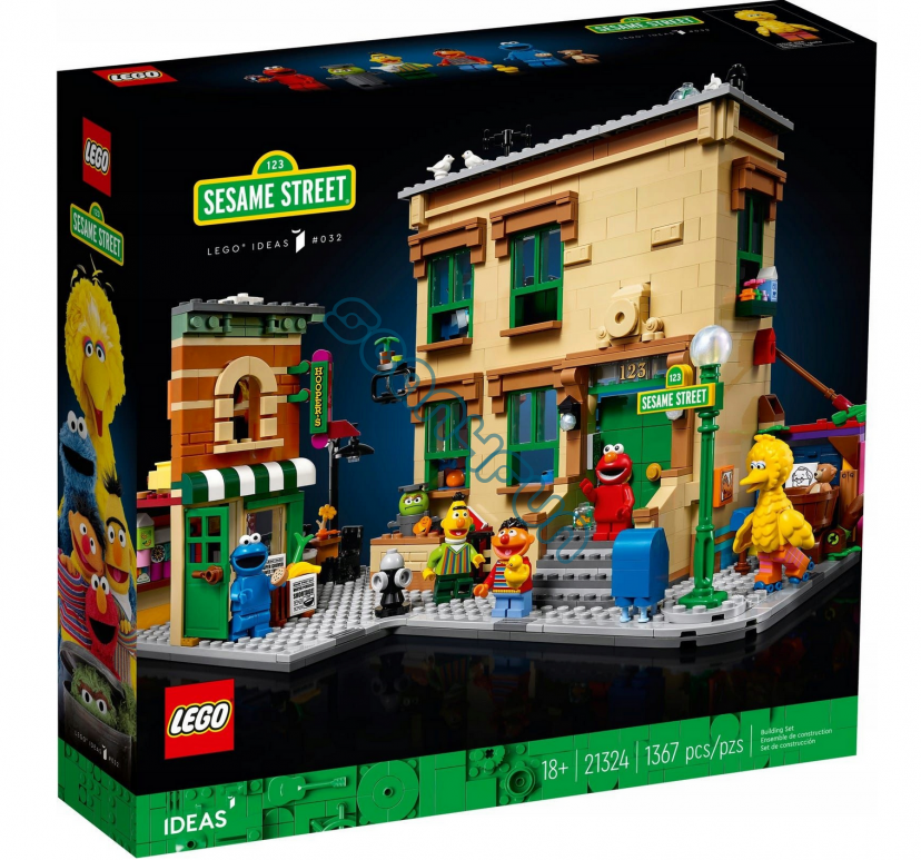 Zestaw LEGO Ideas 21324 Sesame Street – Ulica Sezamkowa