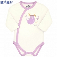 * NiNi Kopertowe body niemowlęce dziewczęce ABN-2519 z długim rękawem - 4