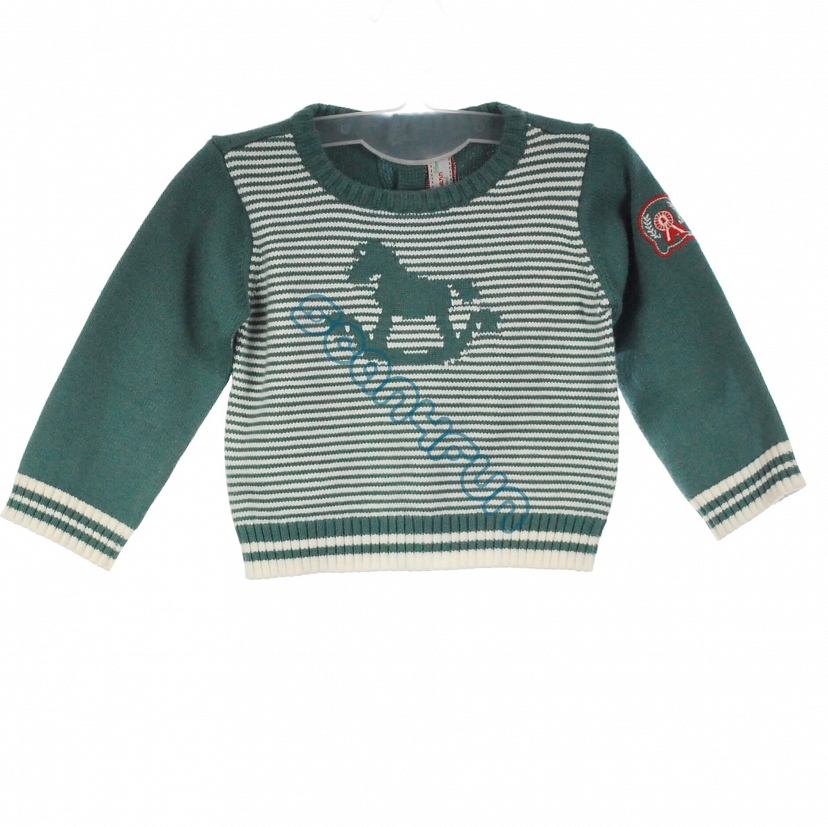 Mayoral Newborn Sweterek chłopięcy w kolorze zielonym 2309