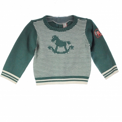 Mayoral Newborn Sweterek chłopięcy w kolorze zielonym 2309