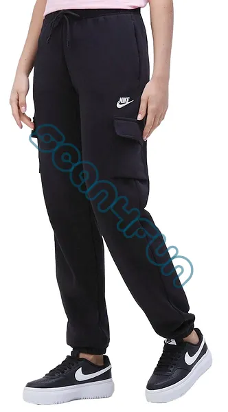 NIKE SPODNIE SPORTOWE DAMSKIE DD8713-010 CZARNE KIESZENIE BOJÓWKI | S