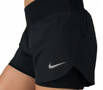 NIKE DAMSKIE SPODENKI DO BIEGANIA RUNNING ECLIPSE 2w1 DRI-FIT CZ9570-010 | L