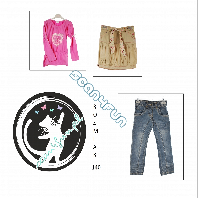 * Zestaw 3 dziewczynka rozmiar 140