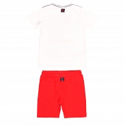 Boboli Venice Beach Komplet chłopięcy T-shirt ze spodenkami 504256-1100 - 2