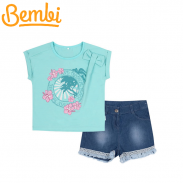 Bembi komplet jeans dziewczęcy KS633-R4 - 8