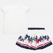 * Mayoral komplet koszulka, spódniczka i pasek 1948, rozmiar 68 - 2