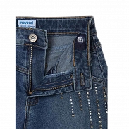 * Mayoral Spodnie jeansowe slouchy dla dziewczynki 7561-063 - 4