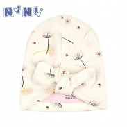 * NiNi Czapka niemowlęca dziewczęca ABN-2290 - 2
