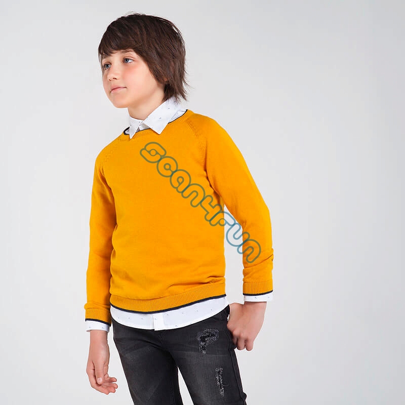 * Mayoral Pomarańczowy sweter chłopięcy 350-039