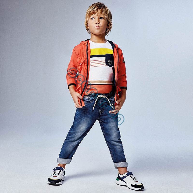 Mayoral Spodnie jeansowe joggery dla chłopca 3567-094