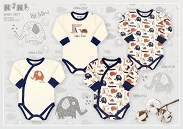 * NiNi Body niemowlęce chłopięce ABN-2707 - 8