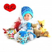 PiKi Czapka i komin Gwiazdki, rozmiar 46cm, 9-12 miesięcy - 2