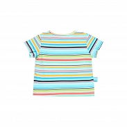 Boboli Animal Friends T-shirt chłopięcy w paski 134154-9747 - 2