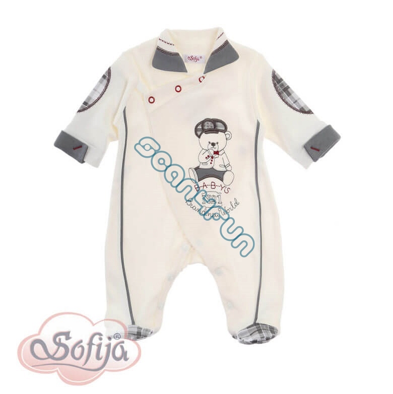 * Sofija Aronek Pajac chłopięcy ecru