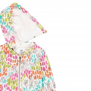 Boboli Natural Life Bluza dziewczęca z odpinanym kapturem 244123-9829 - 3