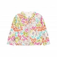 Boboli Natural Life Bluza dziewczęca z odpinanym kapturem 244123-9829 - 4