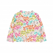 Boboli Natural Life Bluza dziewczęca z odpinanym kapturem 244123-9829 - 5