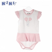 * Nini body dziewczęce ze spódniczką ABN0985, rozmiar 80 - 4