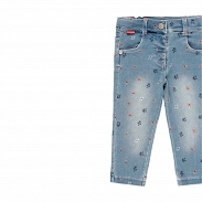 Boboli Coral Sea Spodnie jeansowe dziewczęce 204039-9818 - 3