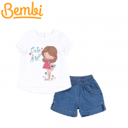 * Bembi komplet jeans dziewczęcy KS625-140, rozmiar 98 - 8