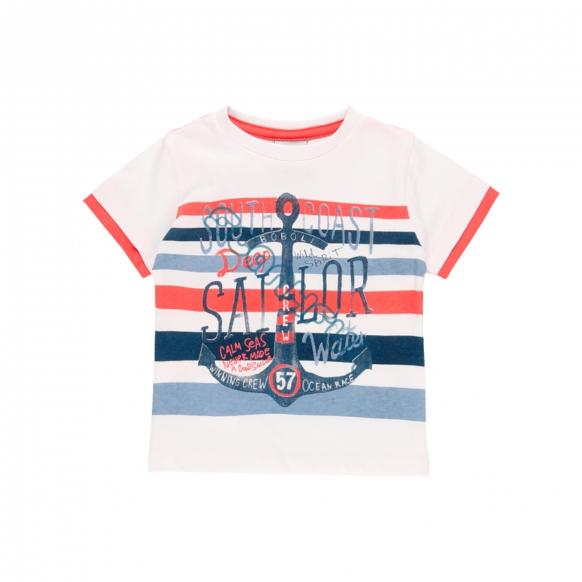*Boboli Coral Sea T-shirt chłopięcy 304096-1100