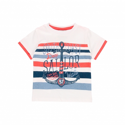 Boboli Coral Sea T-shirt chłopięcy 304096-1100