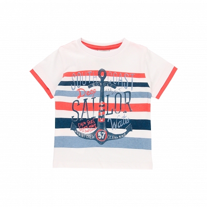 *Boboli Coral Sea T-shirt chłopięcy 304096-1100