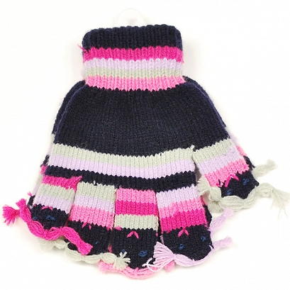 * YC rękawiczki R-005 14 granatowe 4-5 lat