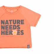 Boboli Home Grown T-shirt dziewczęcy krótki 464004-5113 - 3