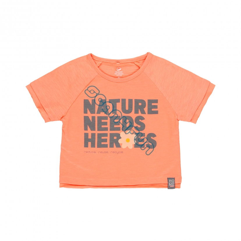 Boboli Home Grown T-shirt dziewczęcy krótki 464004-5113