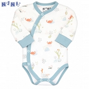NiNi Kopertowe body niemowlęce chłopięce ABN-2386 z długim rękawem - 4