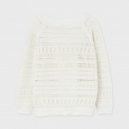 Mayoral Sweter dziurkowany dziewczęcy z topem 6318-051 - 2
