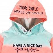 Boboli Girls Power Bluza dziewczęca z kapturem 424190-3751 - 3