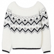 * Mayoral Sweter żakard dziewczęcy 7351-042  - 2