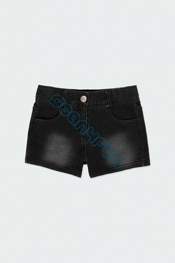 Boboli Basic Spodenki jeansowe dziewczęce 490081-BLACK