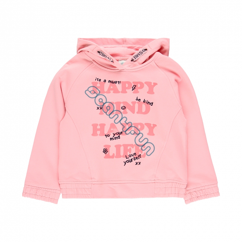 Boboli Girls Power Bluza dziewczęca z kapturem 424202-3751